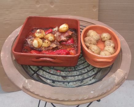 Barbacoa horno por dentro