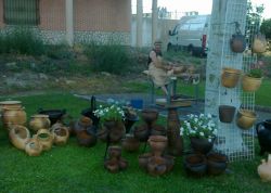 Muestra de piezas en mercado medieval