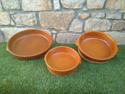 Cazuelas planas barro pereruela